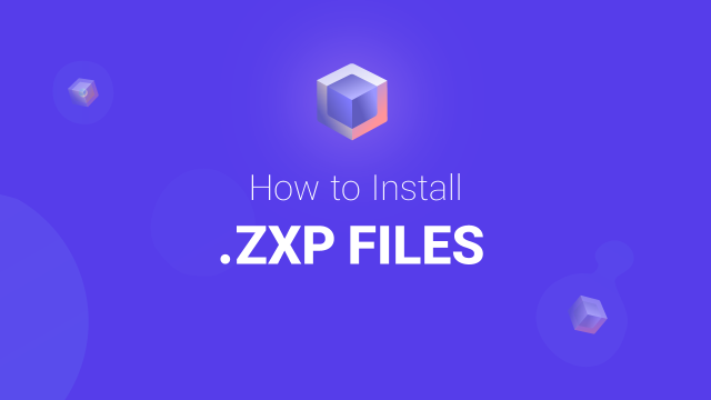 how to install zxp files in motiontill